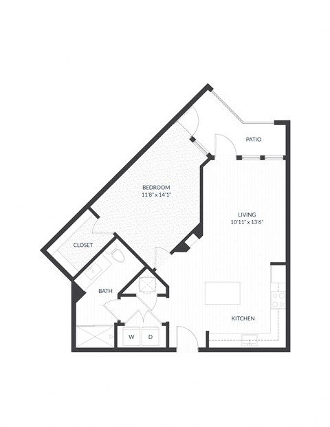 bedroom floor plan | luxury apartments in towson md | the mille brookhaven apartment